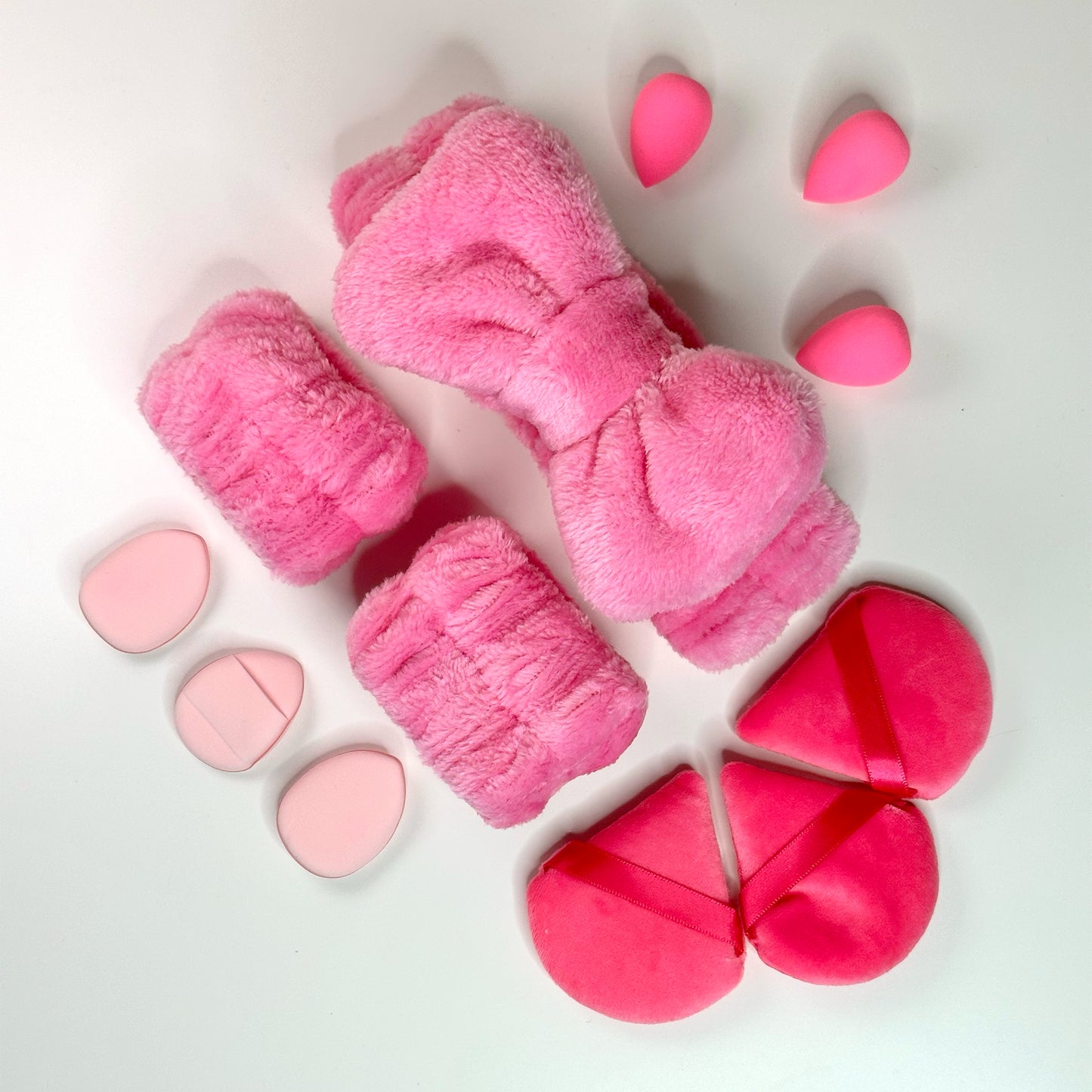 Plush set 12pc - Bright Pink