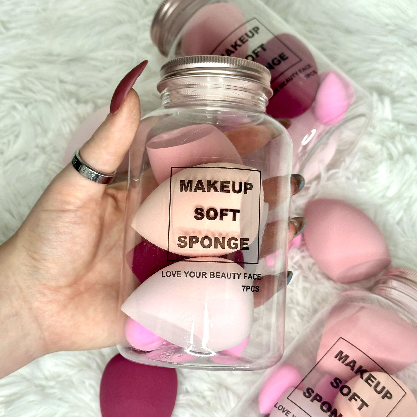 Sponge Jar - Pink