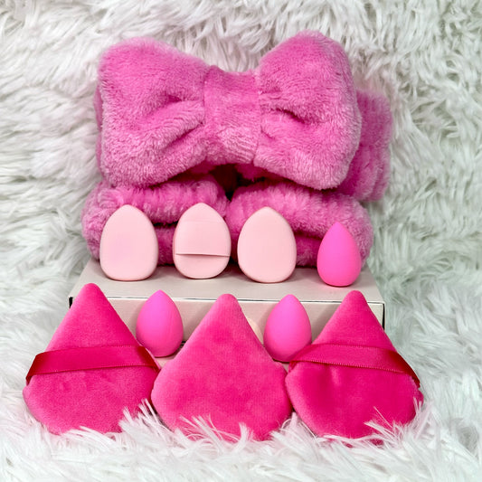 Plush set 12pc - Bright Pink